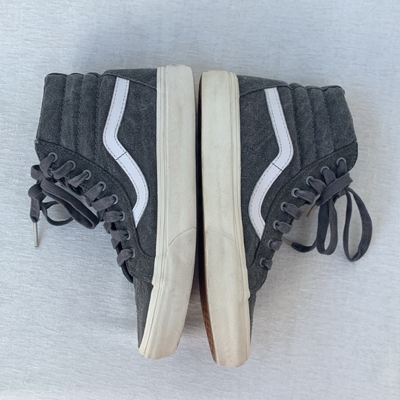 Vans Sk8-Hi Gray Overwashed Sneakers - Picture 8 of 11